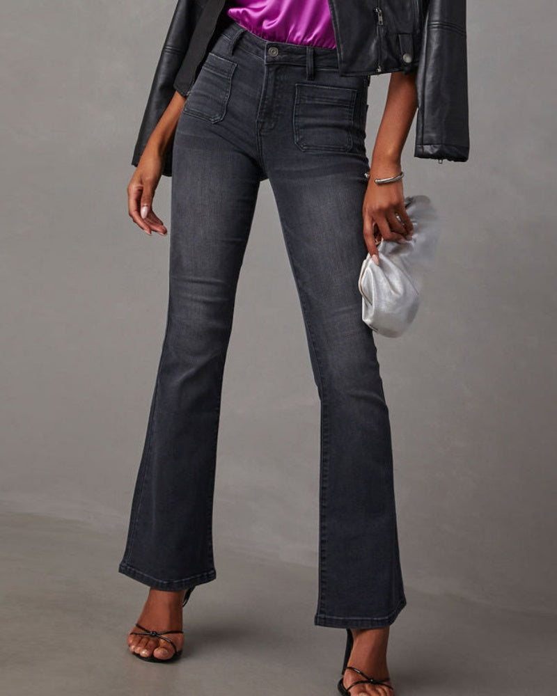 Vintage Jeans mit Hoher Taille