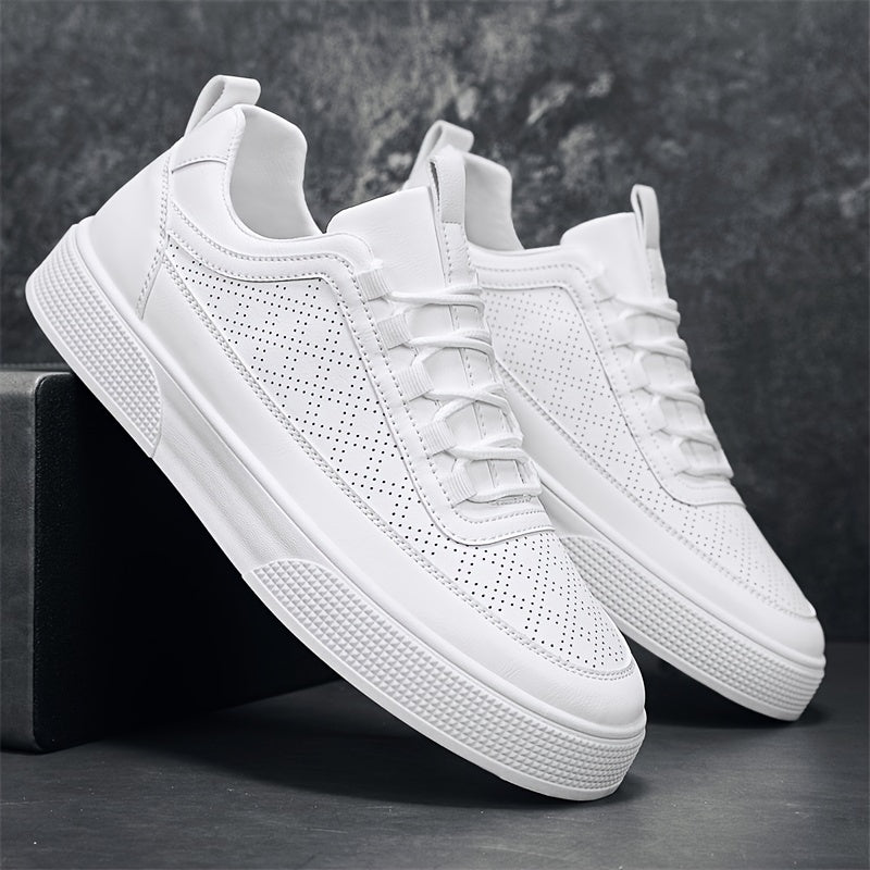 HERBERGER | Herren Sneaker Porter in Lederoptik mit luftdurchlässiger Perforation