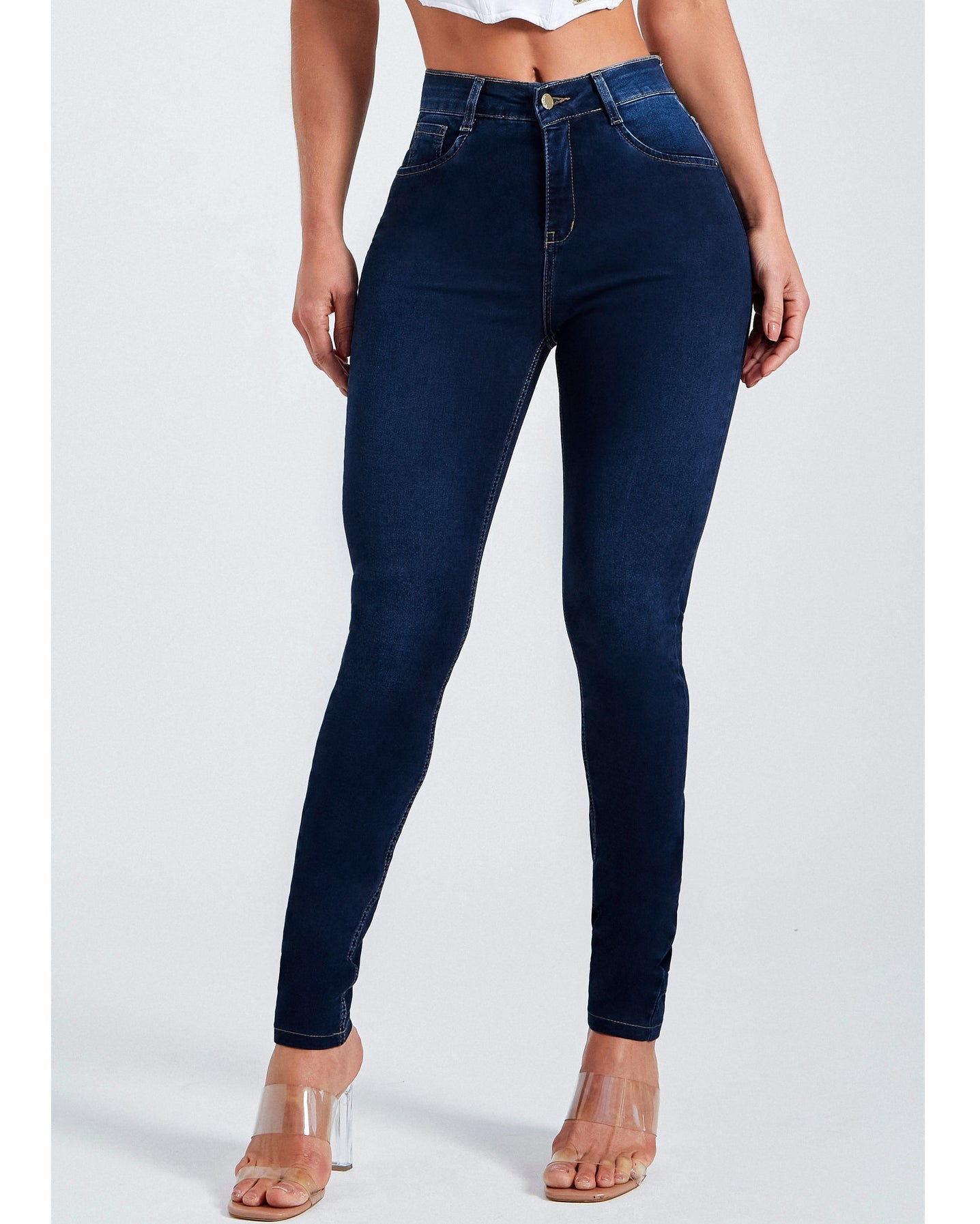 Jeans mit hoher Taille