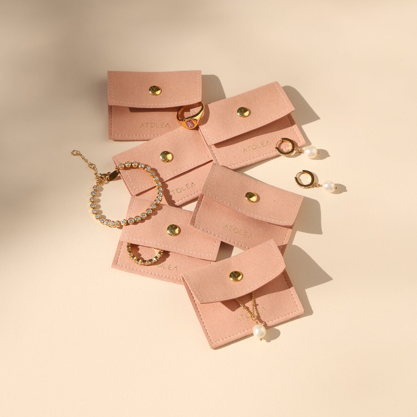 Damen Schmuck Geschenkbox mit 6 Schmuckstücken wasserfest Samtbox