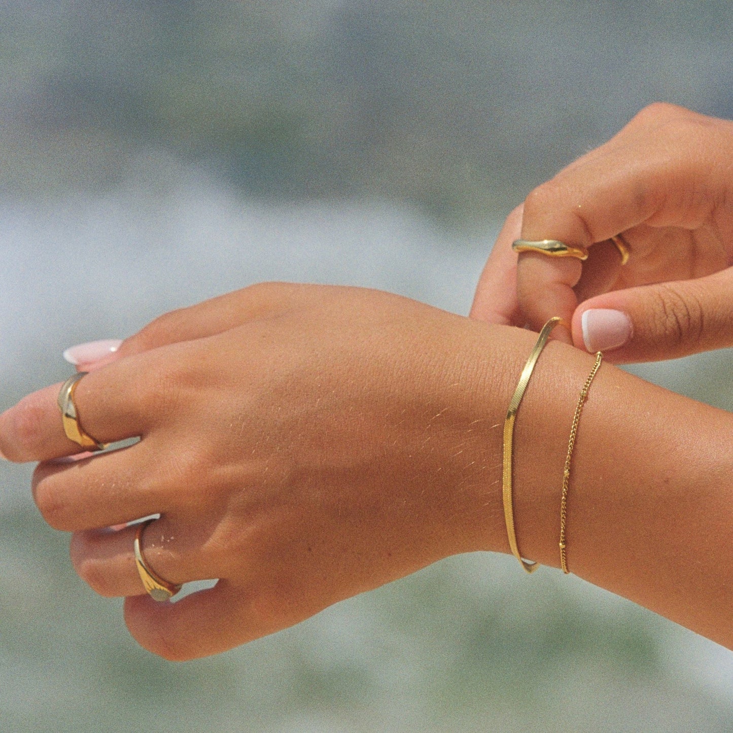 Damen Ring Gold wasserfest hypoallergen