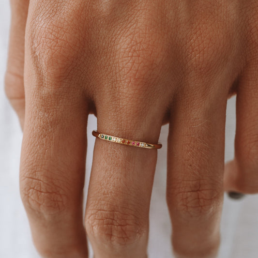 Damen Ring Gold mit Zirkonen wasserfest hypoallergen