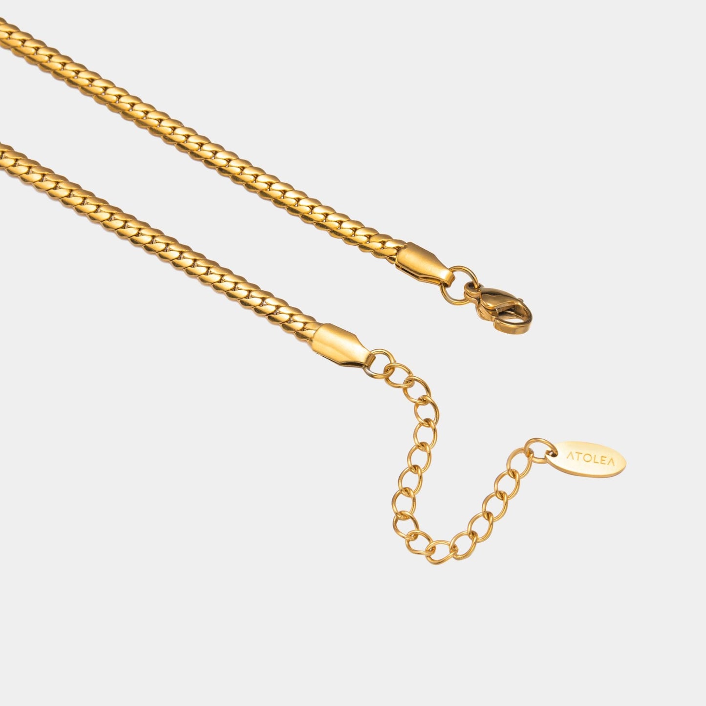 Damen Choker Halskette Gold 3 mm wasserfest Edelstahl verstellbar
