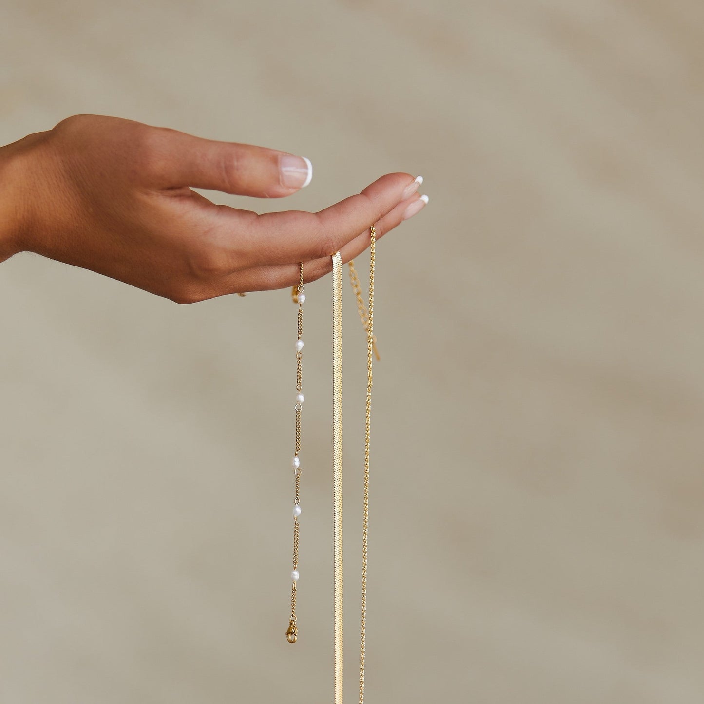 Damen Perlenarmband gold Süßwasserperlen Edelstahl wasserfest