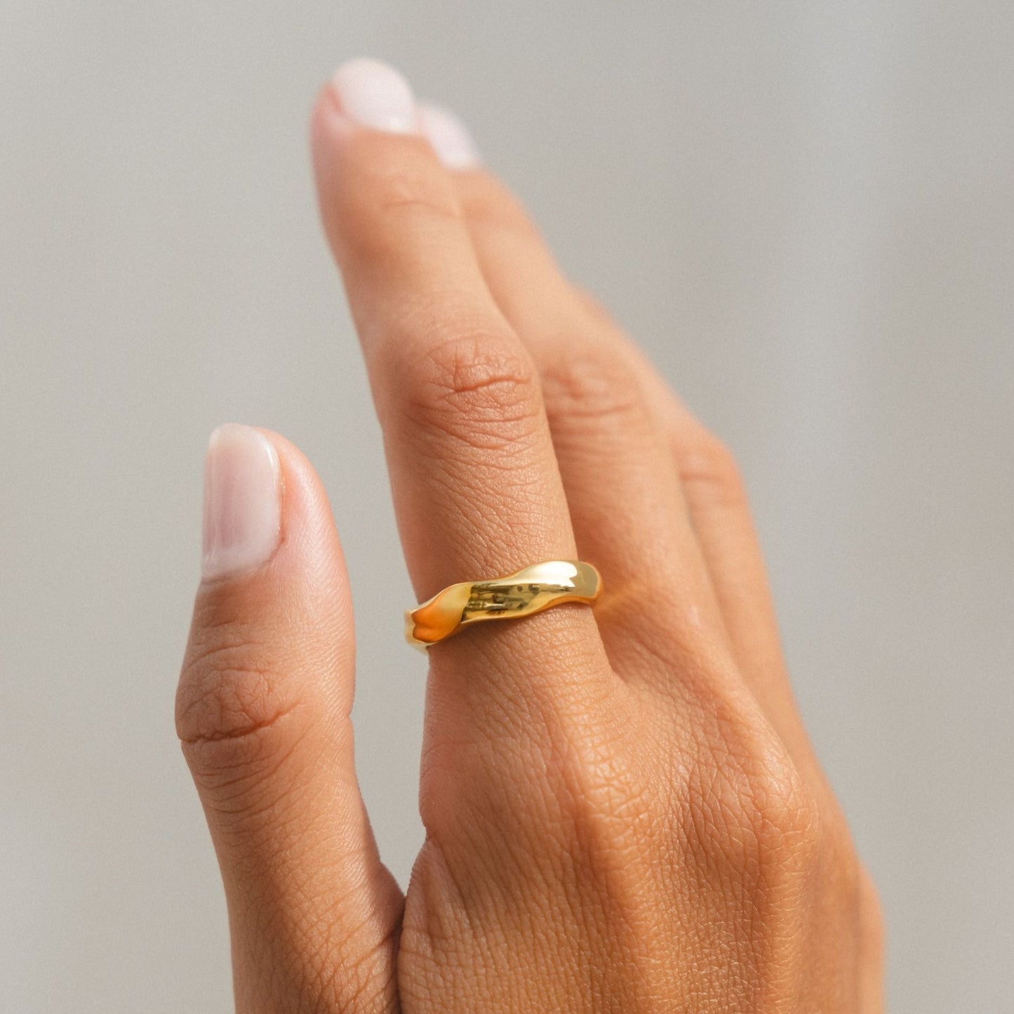 Damen Ring Gold wasserfest hypoallergen