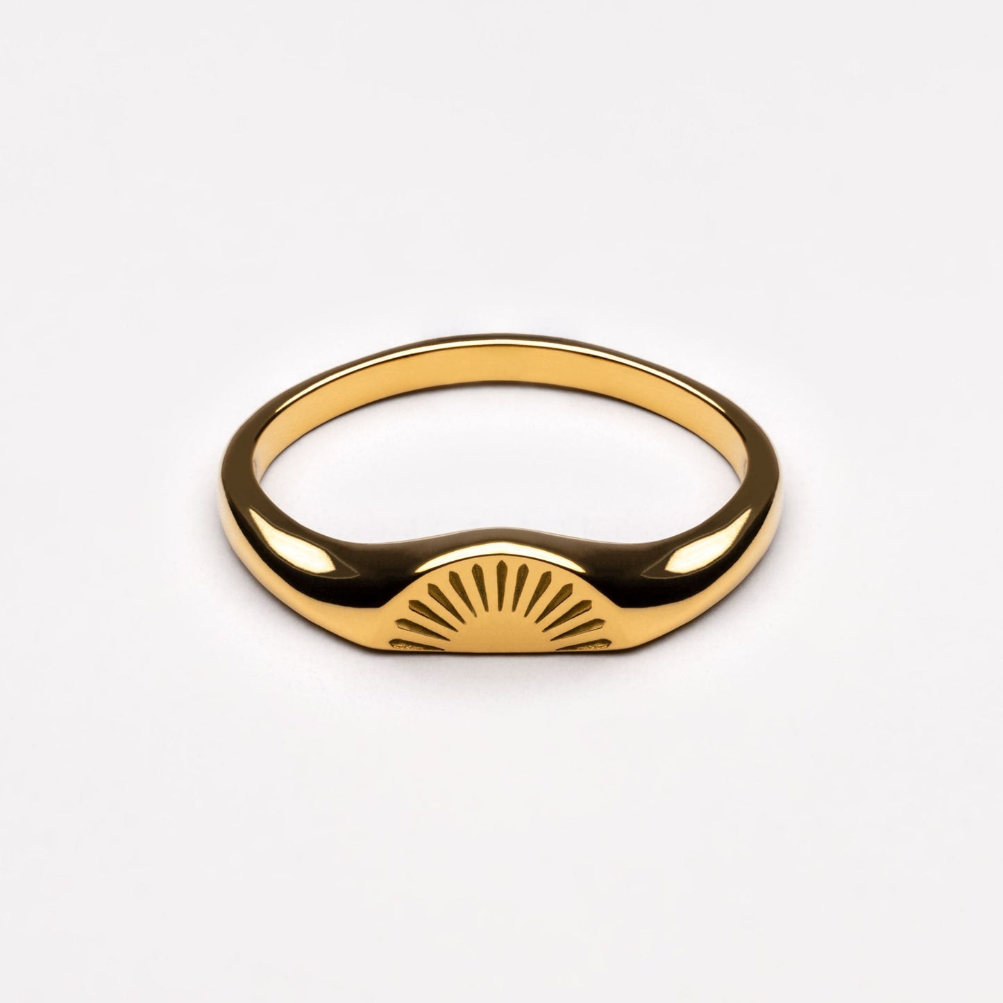 Ring Gold stapelbar Sunrise wasserdicht hypoallergen