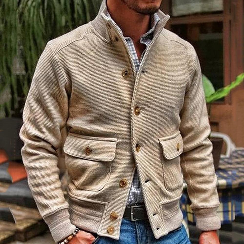 Modische Jacke mit Stehkragen