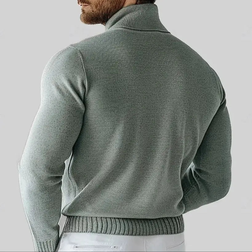 Rollkragenpullover aus 100% Merinowolle