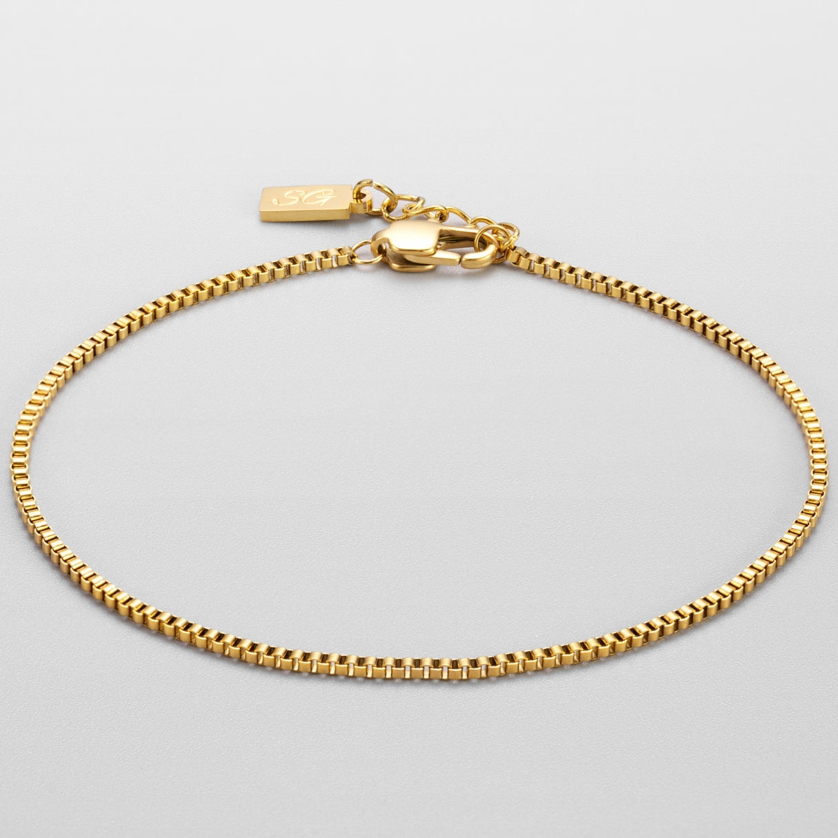 Damen Kettenarmband aus Edelstahl, verstellbares Schmuckarmband mit Verlängerung