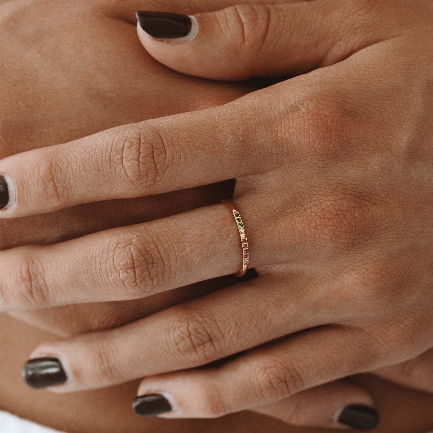 Damen Ring Gold mit Zirkonen wasserfest hypoallergen