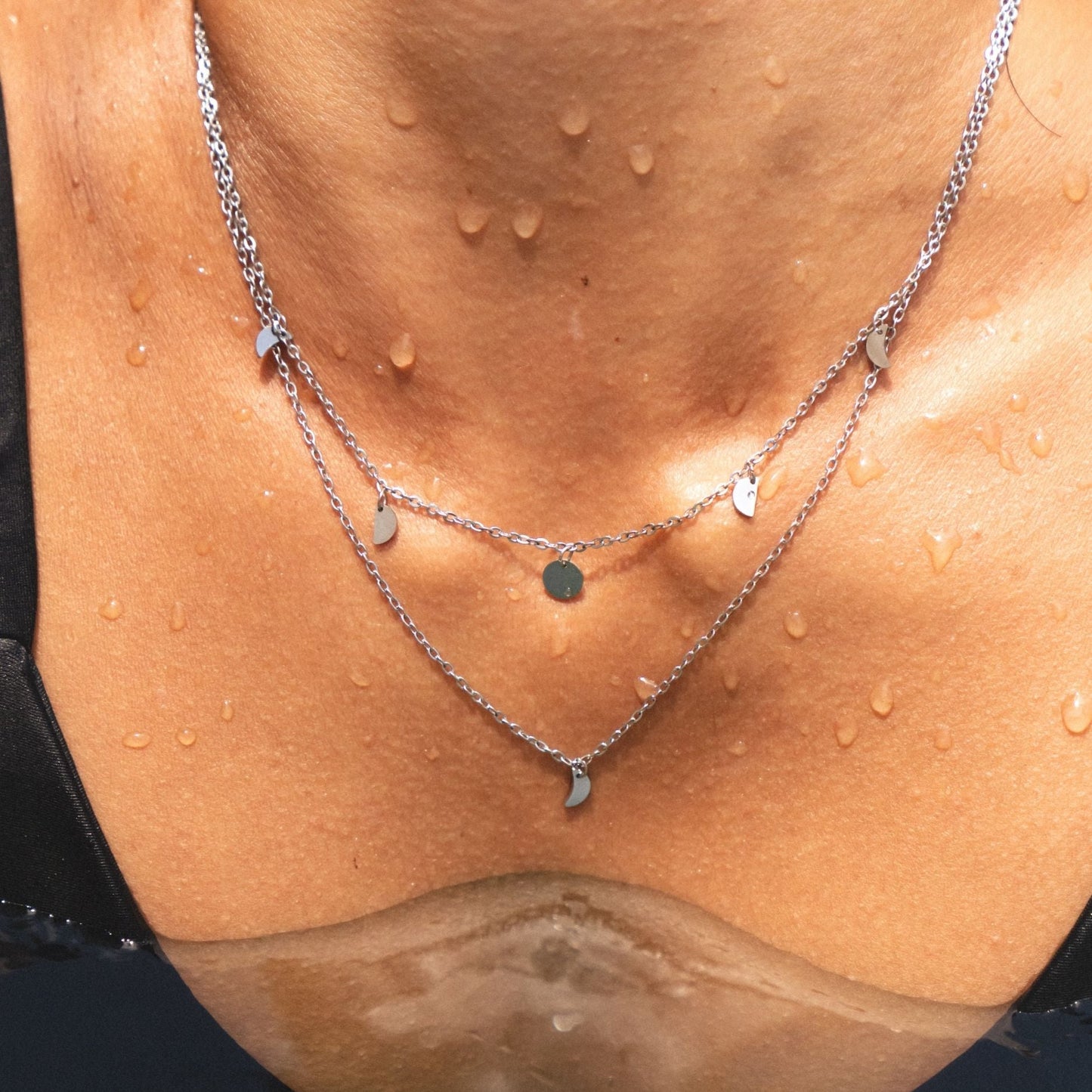 Damen Layering Halskette Gold Boho wasserdicht hypoallergen