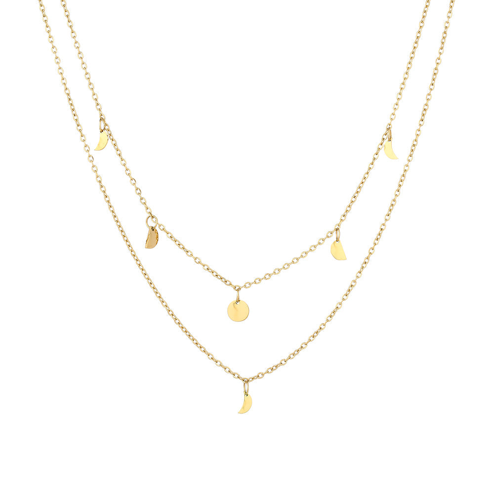 Damen Layering Halskette Gold Boho wasserdicht hypoallergen