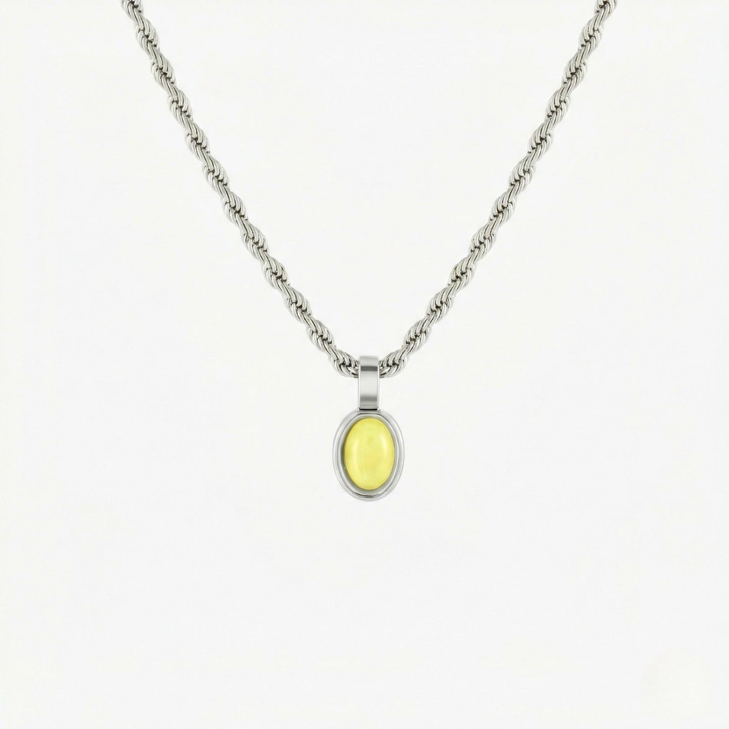 Damen Halskette Gold Aventurin Anhänger grün wasserdicht hypoallergen