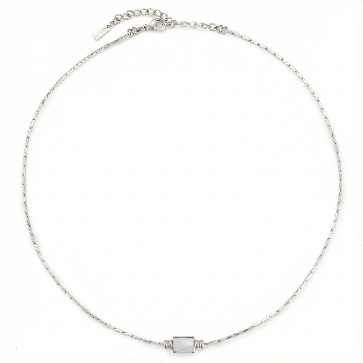 Damen Halskette Gold Perlmutt Anhänger wasserfest hypoallergen Layering Kette