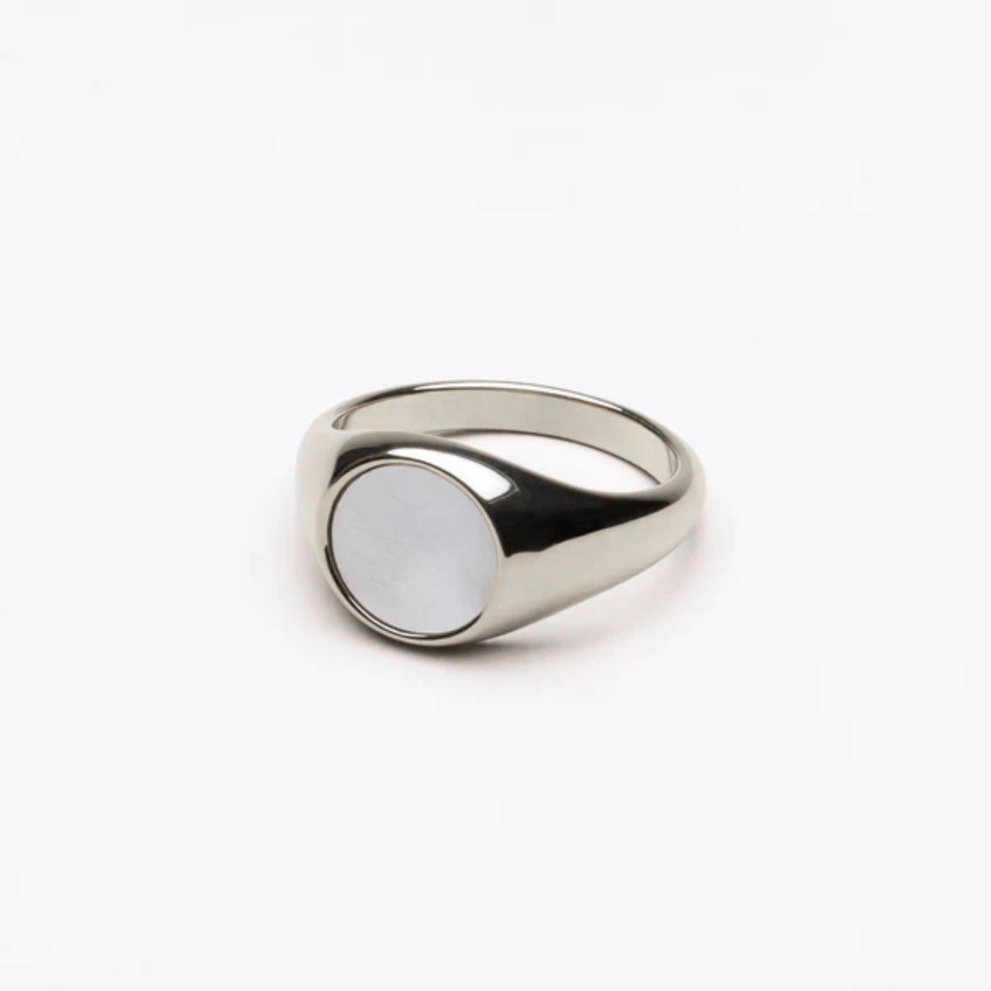 Damen Ring Gold Perlmutt wasserfest hypoallergen