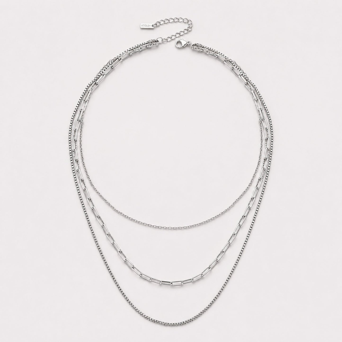 Damen Layering Halskette Gold mehrreihig verstellbar wasserdicht hypoallergen