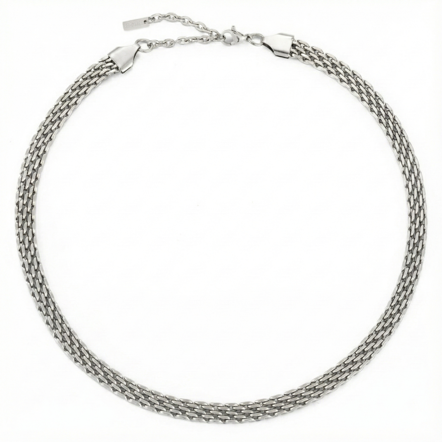 Damen Choker Halskette Gold geflochtene Gliederkette wasserdicht hypoallergen