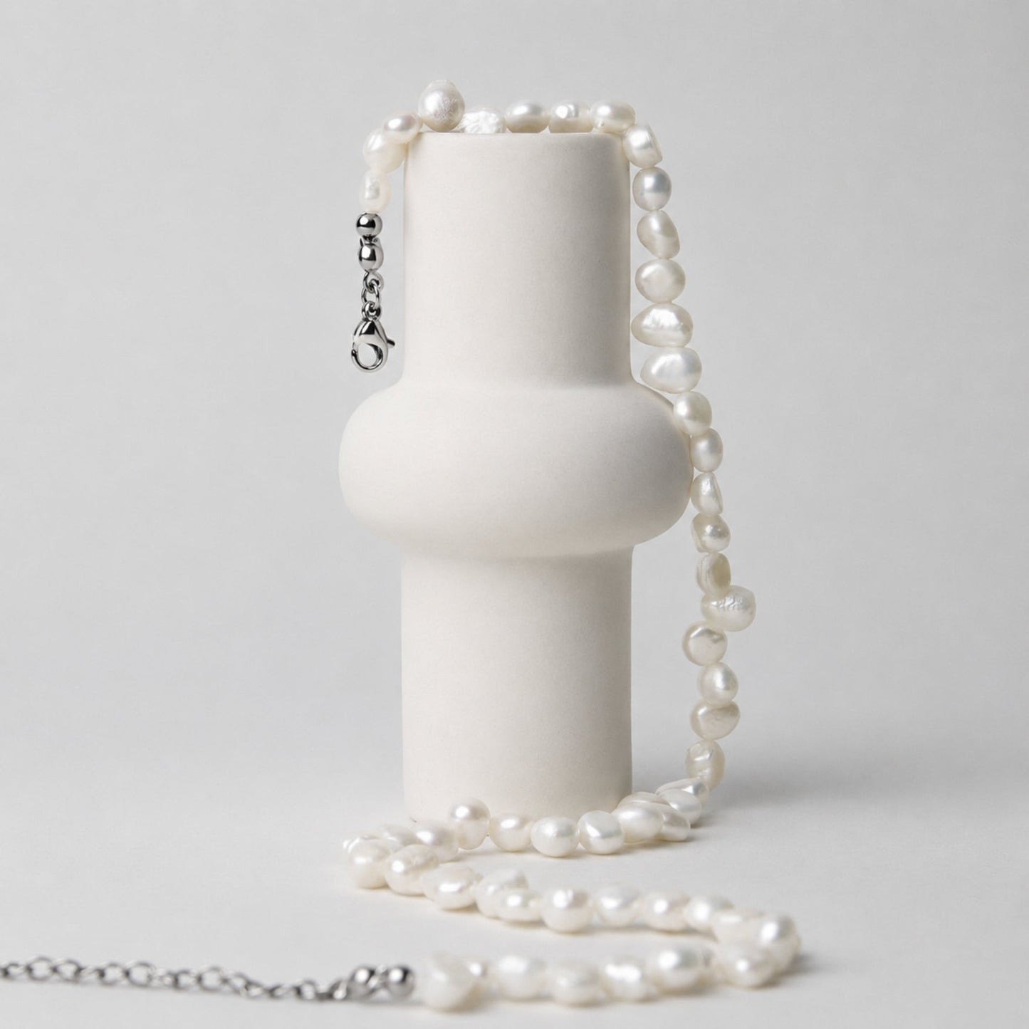 Damen Perlen Choker Halskette Gold Süßwasserperlen wasserdicht hypoallergen