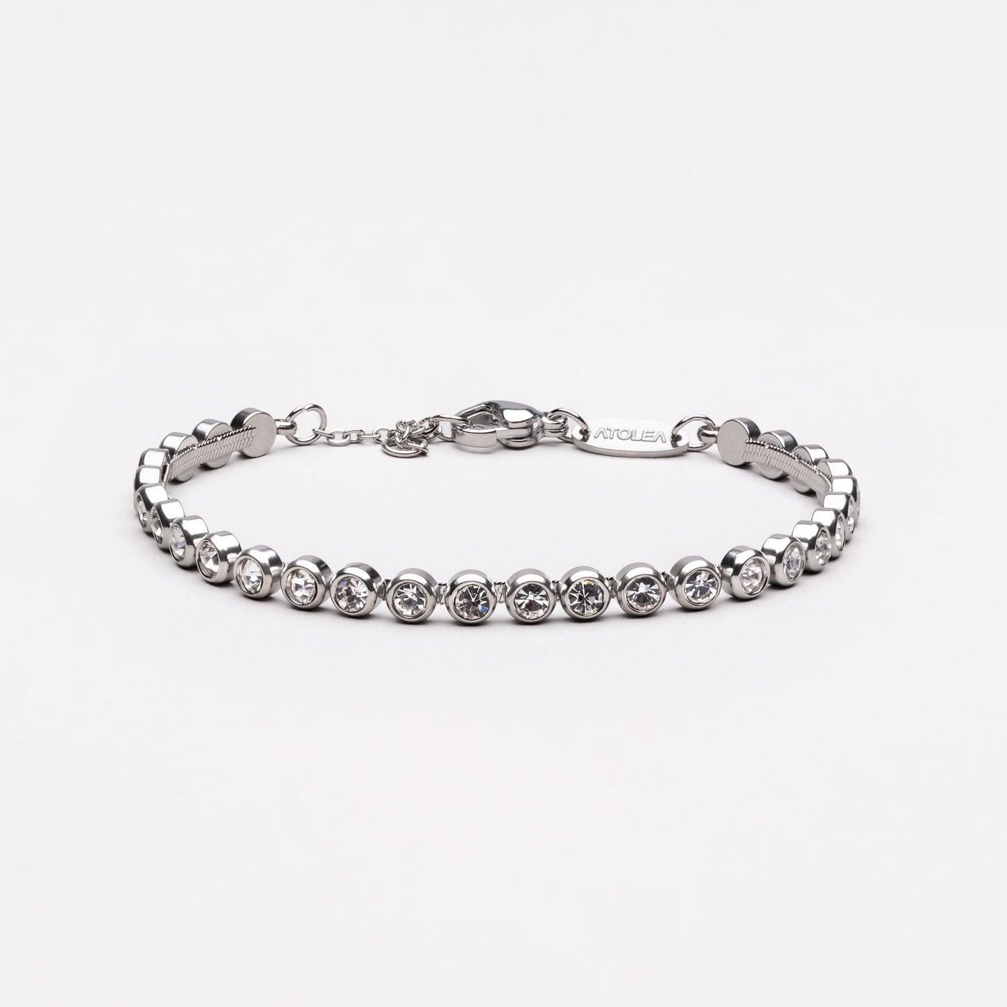 Damen Armband Gold mit Zirkonsteinen verstellbar wasserfest hypoallergen Edelstahl
