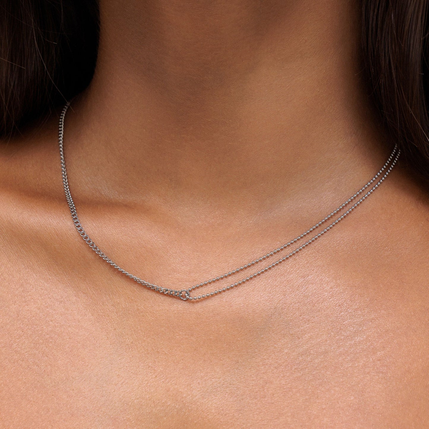 Damen Choker Halskette Gold Gliederkette verstellbar wasserdicht hypoallergen