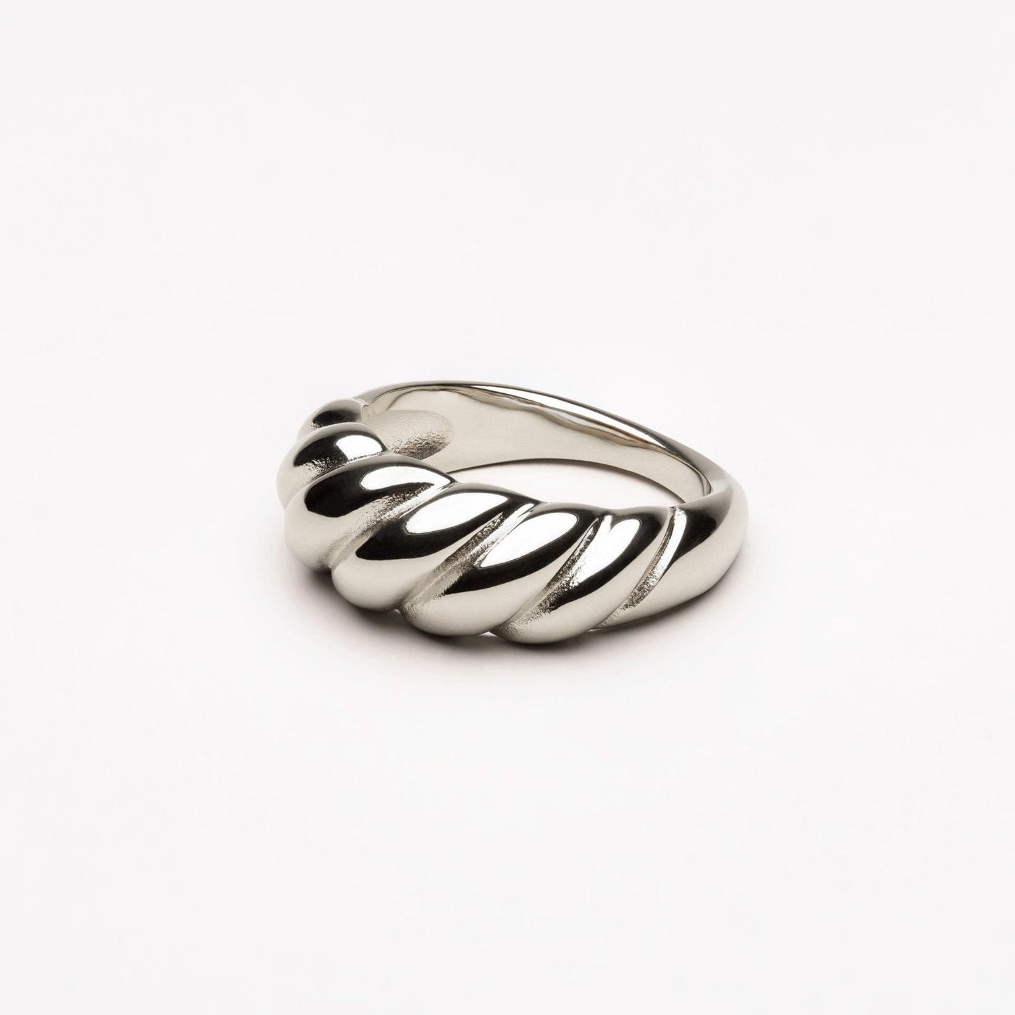 Damen Ring Gold Croissant Design wasserfest hypoallergen