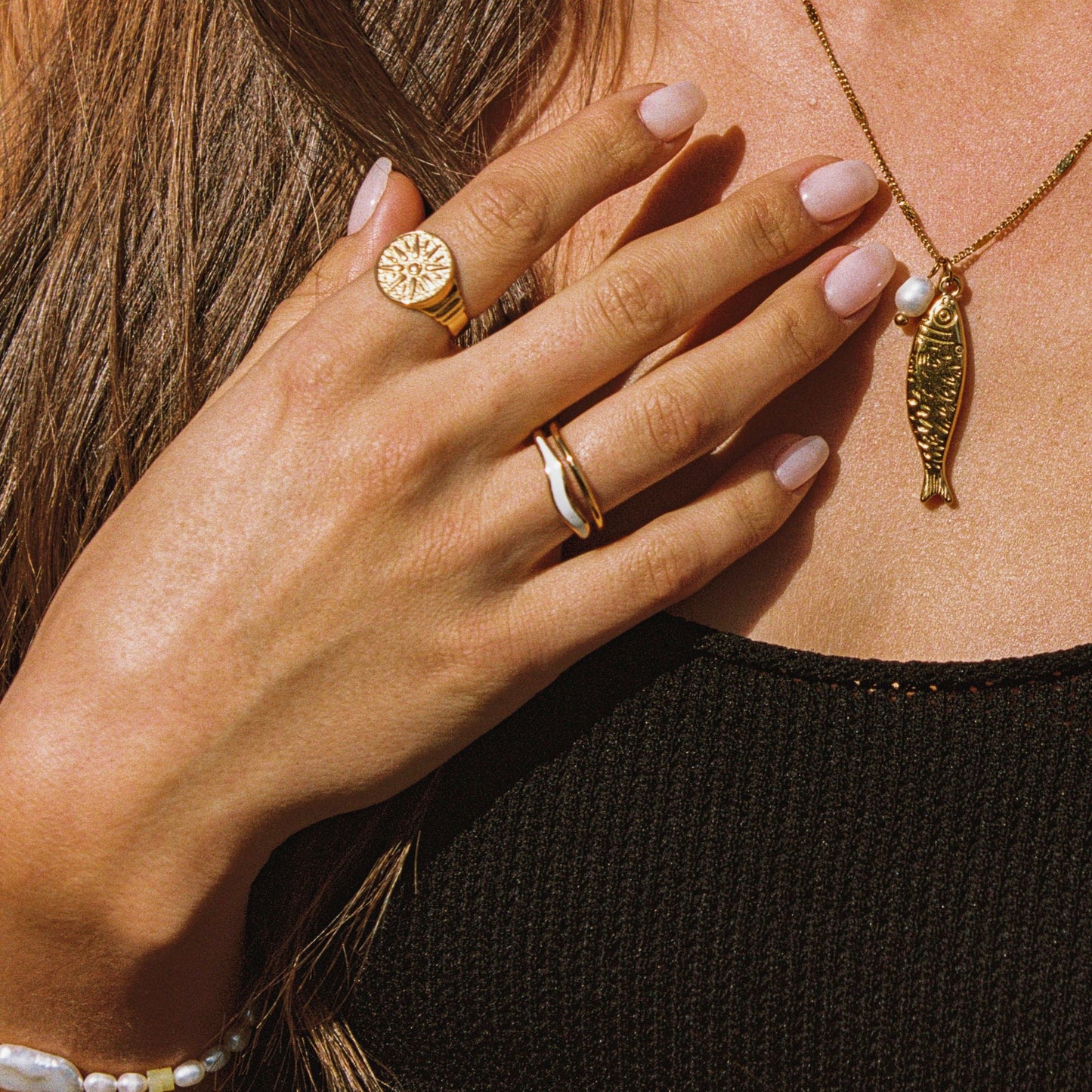 Ring Gold wasserfest hypoallergen schmaler Schmuckring