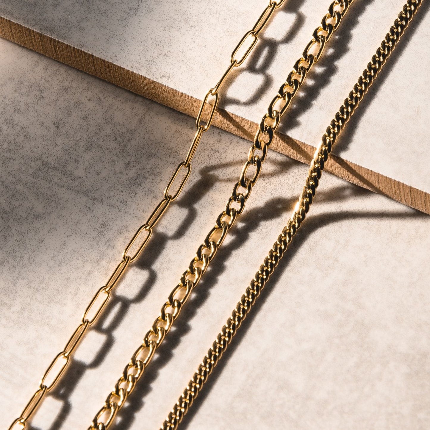 Damen Choker Halskette Gold 3 mm wasserfest Edelstahl verstellbar