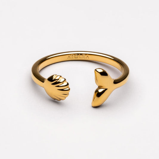 Damen Ring Gold Verstellbar Wasserdicht Hypoallergen Hawaii Style