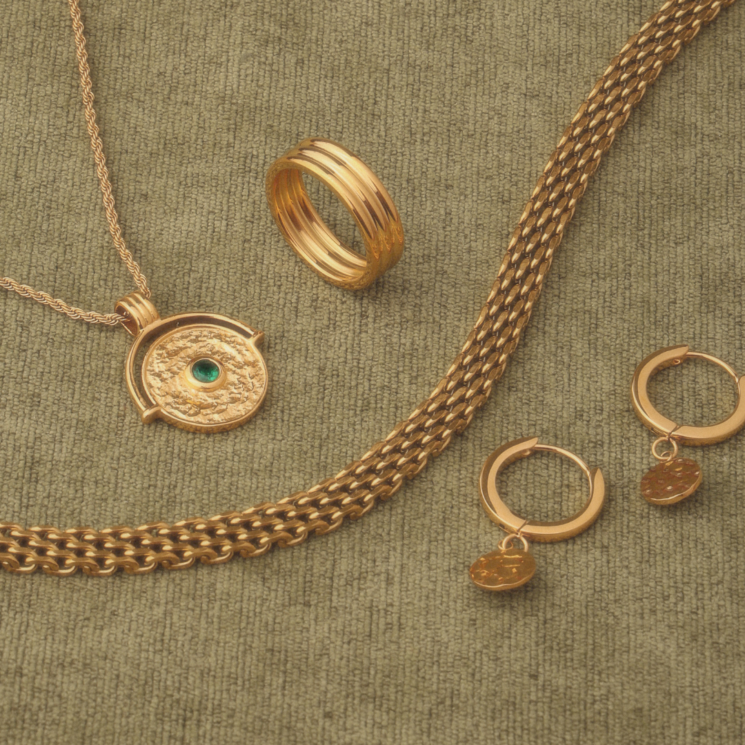 Damen Choker Halskette Gold geflochtene Gliederkette wasserdicht hypoallergen